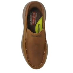 Skechers Slip-ins: Slade - Cooper Leather Shoes - Red-Brown