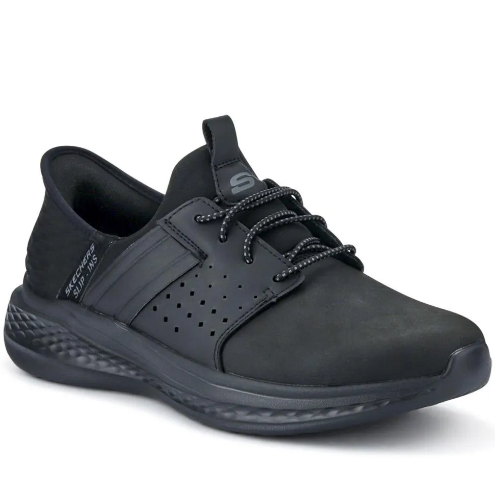 Skechers Slip-ins: Slade - Zachary Shoes - Black-Black