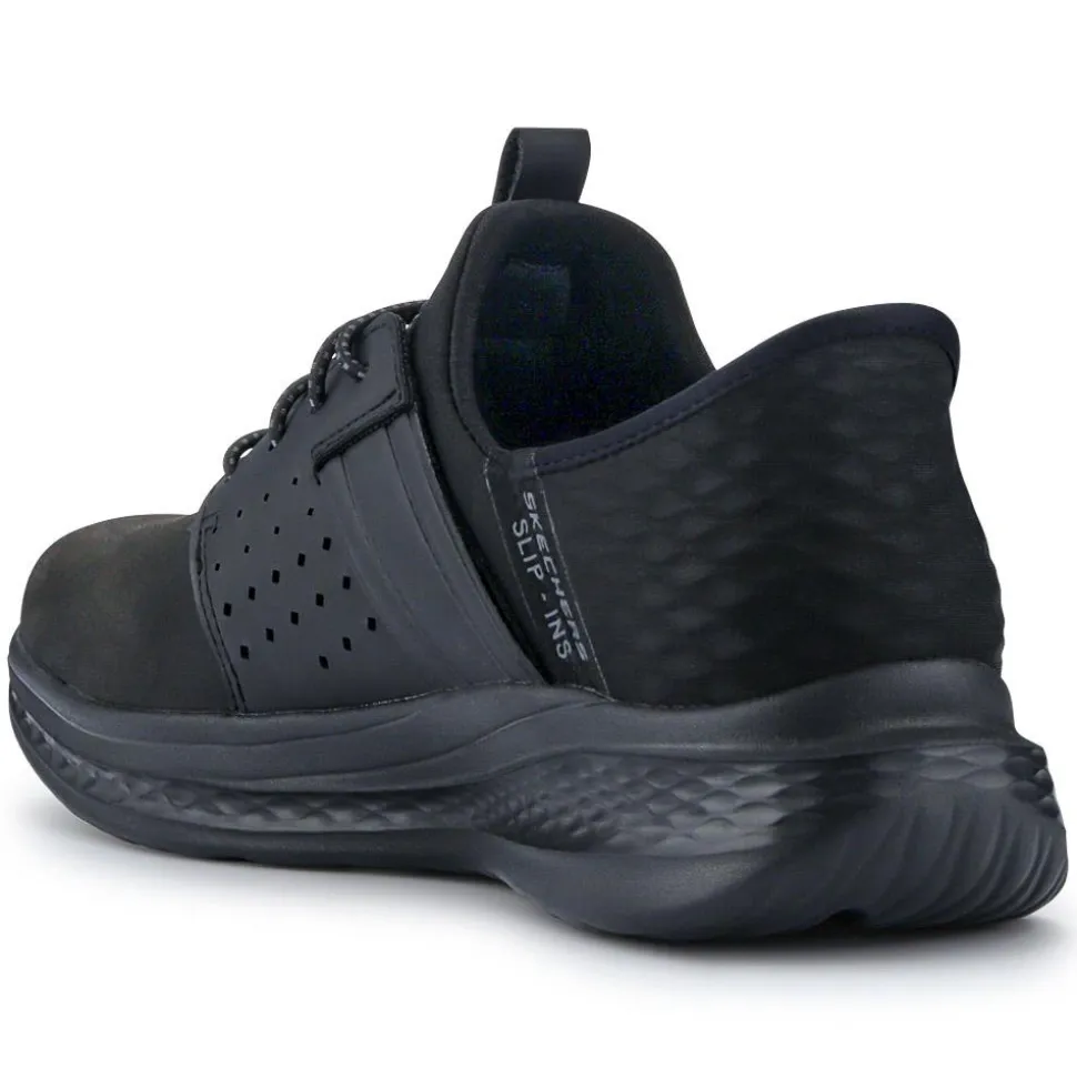 Skechers Slip-ins: Slade - Zachary Shoes - Black-Black