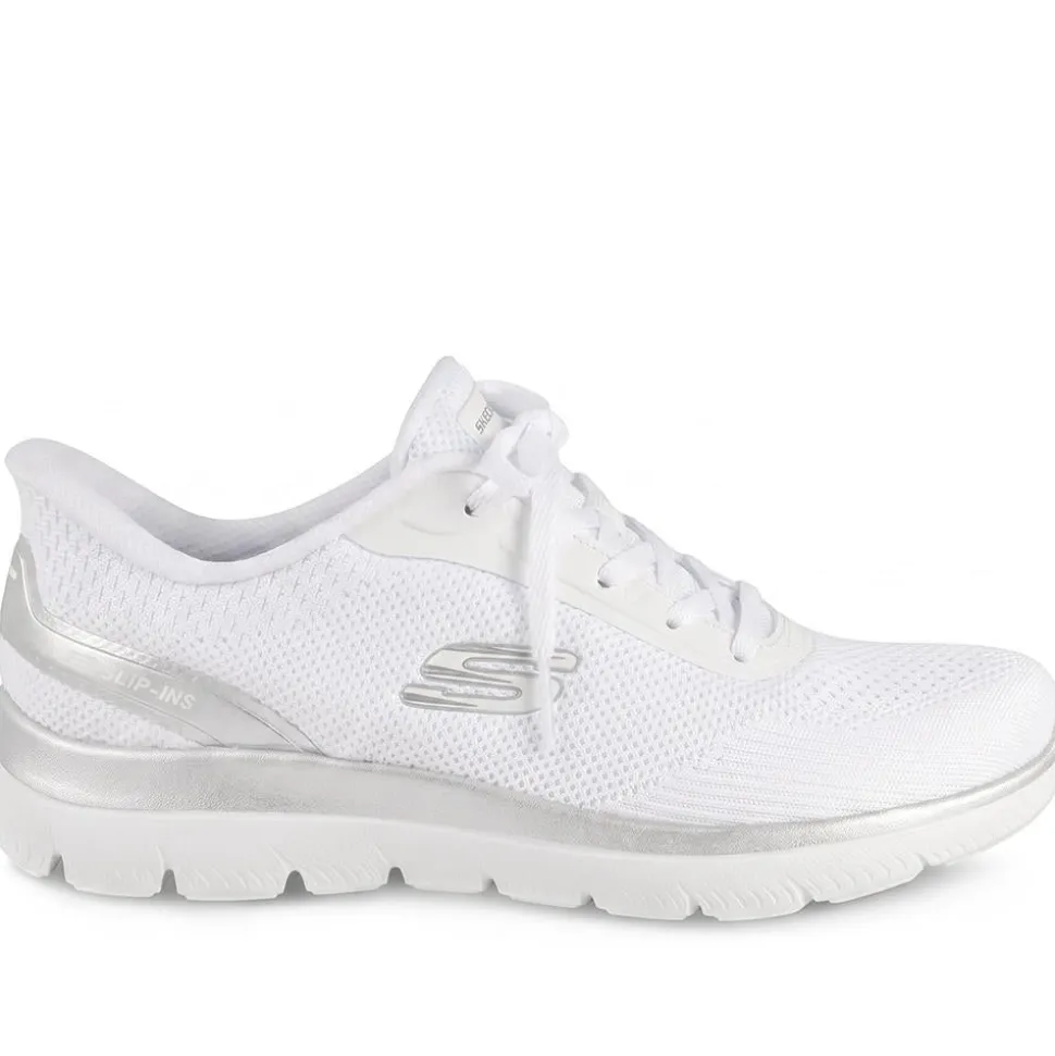 Skechers Slip-ins: Summits Lace Up Trainers - White