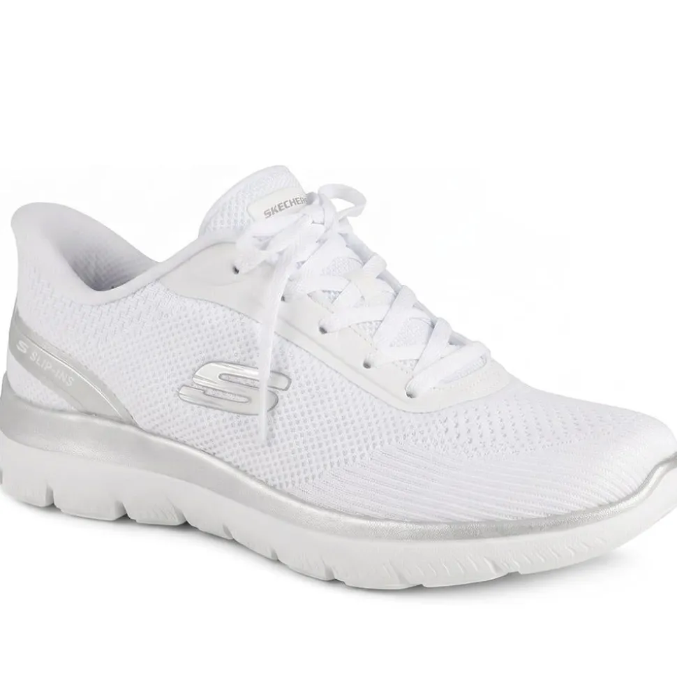 Skechers Slip-ins: Summits Lace Up Trainers - White