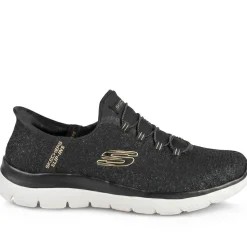 Skechers Slip-ins: Summits-Lunar Glow Trainers - Black