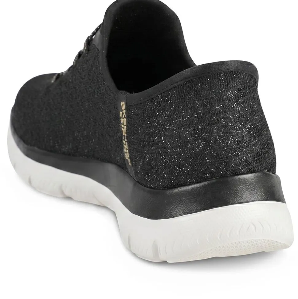 Skechers Slip-ins: Summits-Lunar Glow Trainers - Black