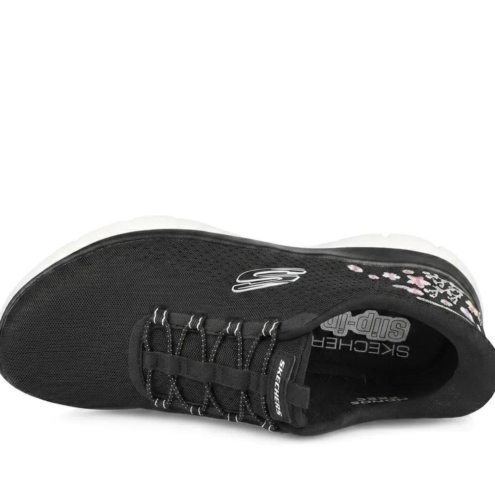 Skechers Slip-ins: Summits-Spring Blossom Trainers - Black