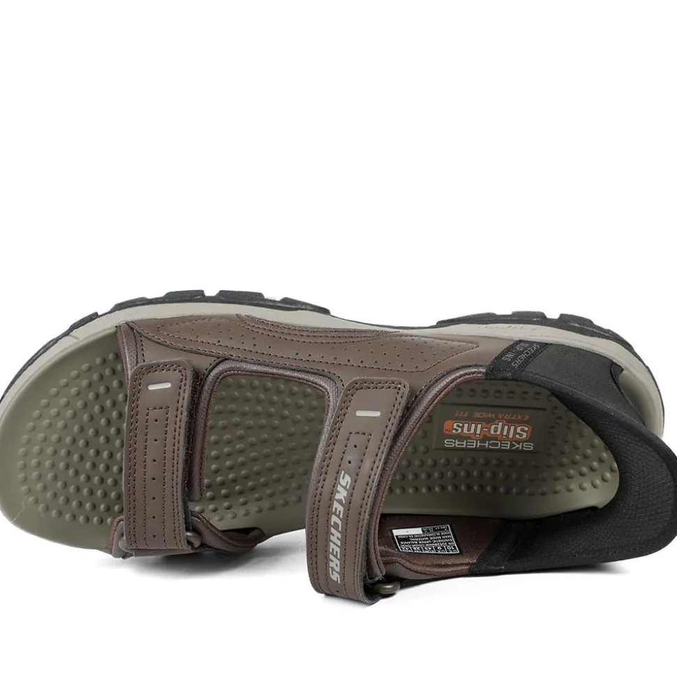 Skechers Slip-ins: Tresmen - Reece Sandals - Chocolate