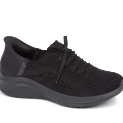 Skechers Slip-ins: Ultra Flex Brilliant Trainers - Black-Black
