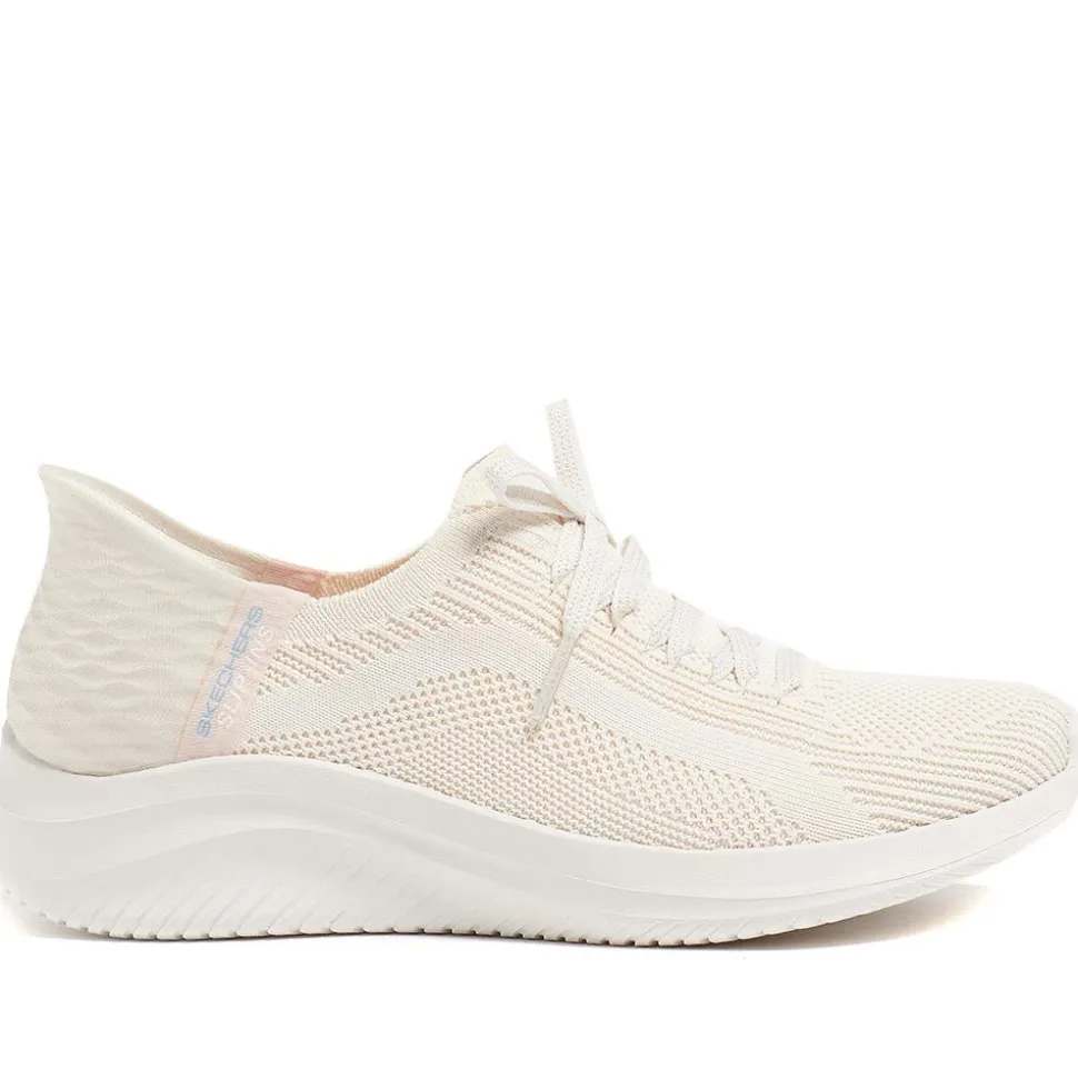 Skechers Slip-ins: Ultra Flex Brilliant Trainers - Natural