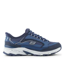 Skechers Slip-ins: Wide Fit Leather Trainers - Navy