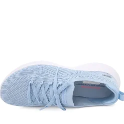 Skechers Sporty Breathable Slip On Trainers - Light Blue