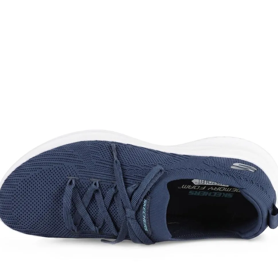 Skechers Sporty Breathable Slip On Trainers - Navy
