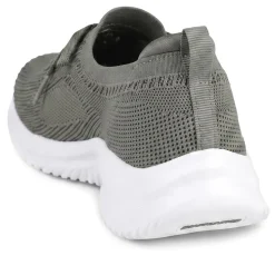 Skechers Sporty Breathable Slip On Trainers - Olive