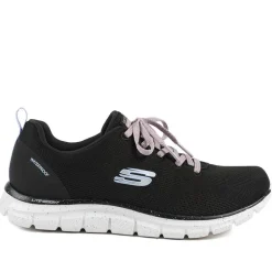 Skechers Track Lace Up Waterproof Trainers - Black