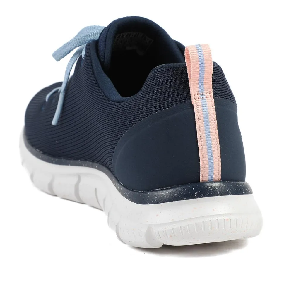 Skechers Track Lace Up Waterproof Trainers - Navy