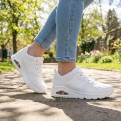 Skechers UNO Banksia Luxe Trainers - White