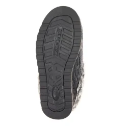 Skechers Wide Fit Bobs Ice Angel Mule Slippers - Charcoal