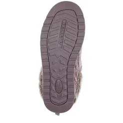 Skechers Wide Fit Bobs Ice Angel Mule Slippers - Mauve