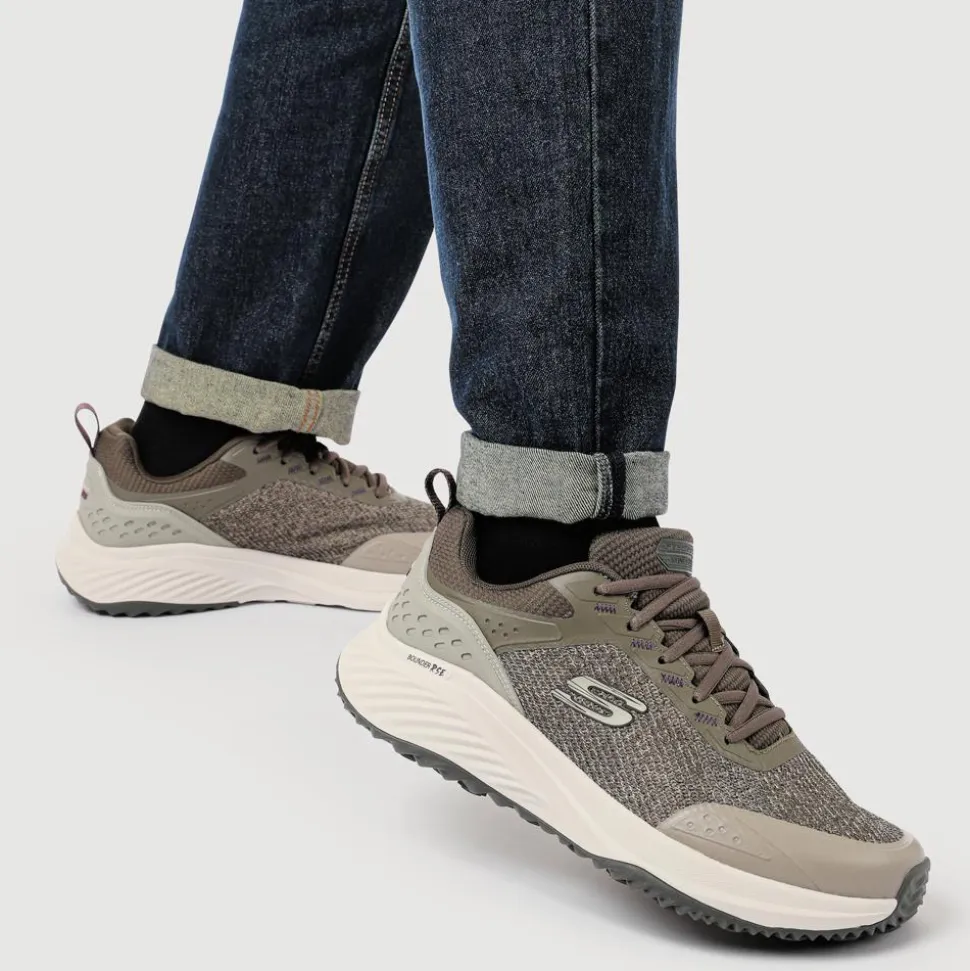 Skechers Wide Fit Bounder RSE - Hazlet - Taupe