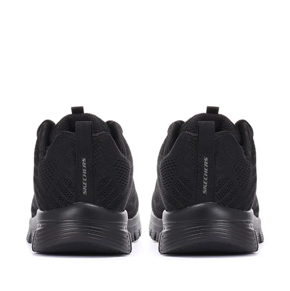 Skechers Wide Fit Graceful Get Connected Trainers - Black