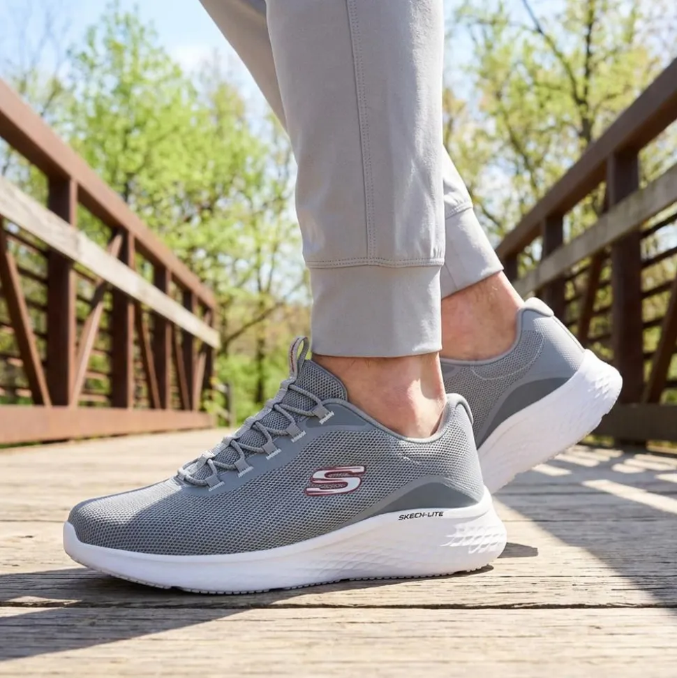 Skechers – Wide Fit SKECH-LITE PRO Trainers. - Grey