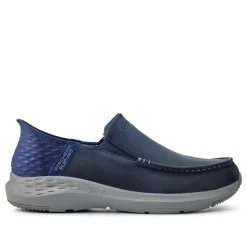 Skechers Wide Fit Slip-ins Relaxed Fit Trainers - Navy