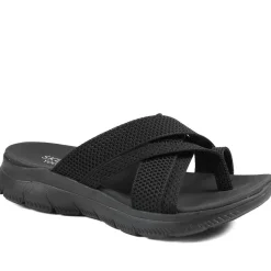 Skechers Wide Fit Summits Fantasy Walk Sandals - Black