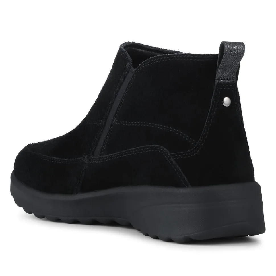 Skechers Zip Up Leather Boots - Black