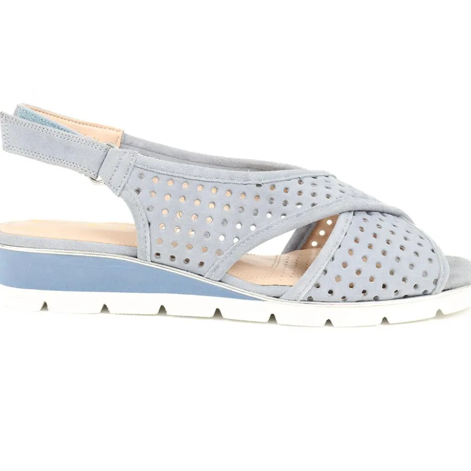 Slingback Wedges - blue
