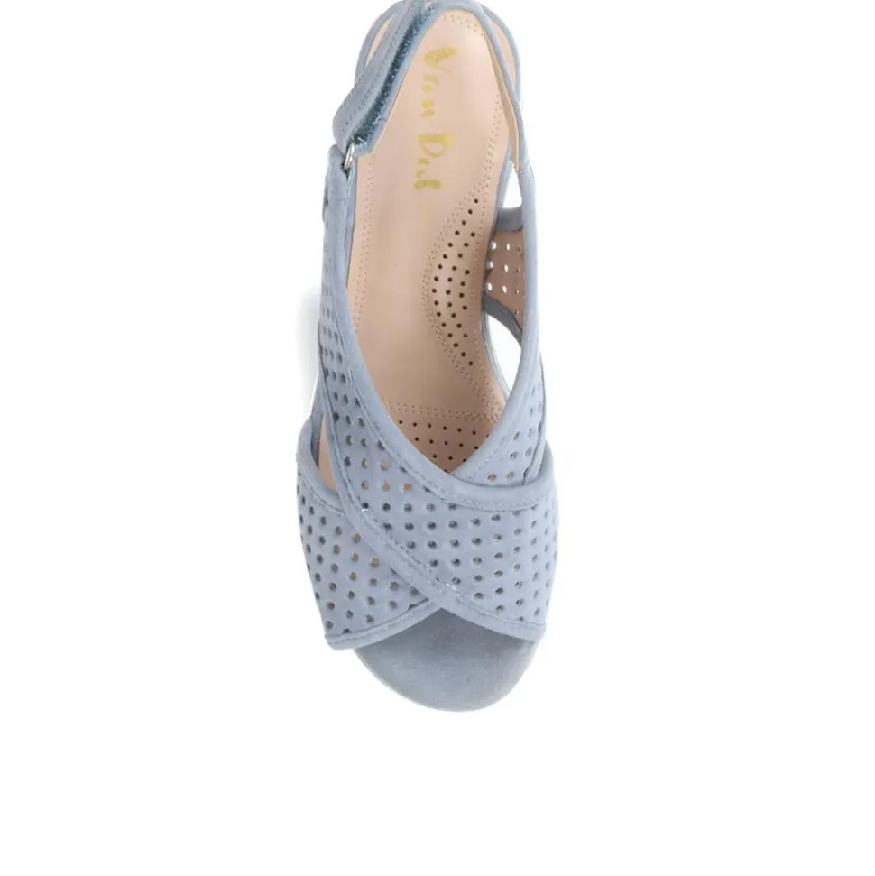 Slingback Wedges - blue