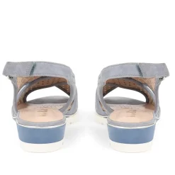 Slingback Wedges - Navy Suede