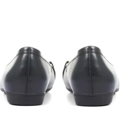 Slip-On Ballerina Pumps - Navy