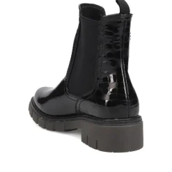 Slip-On Chelsea Boots - Black Patent