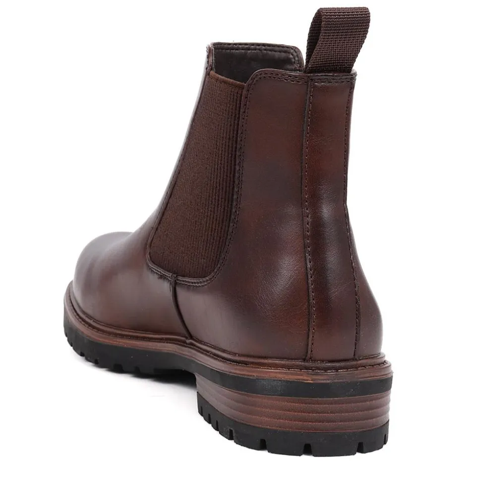 Slip-On Chelsea Boots - Brown