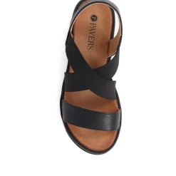 Slip On Chunky Sandals - Black
