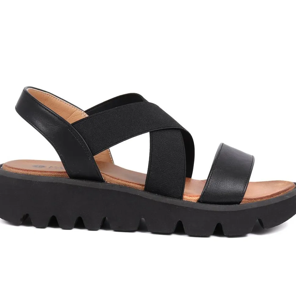Slip On Chunky Sandals - Black