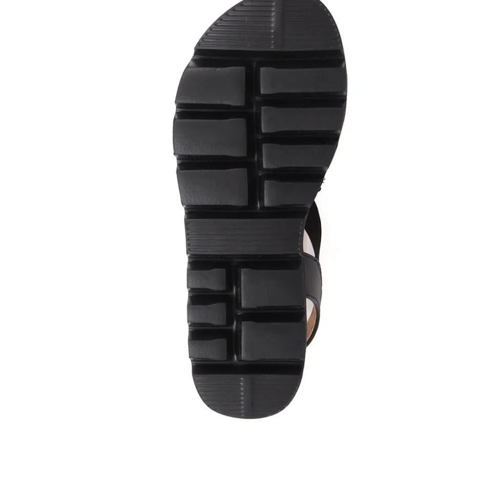 Slip On Chunky Sandals - Black