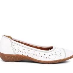 Slip-On Leather Pumps - White