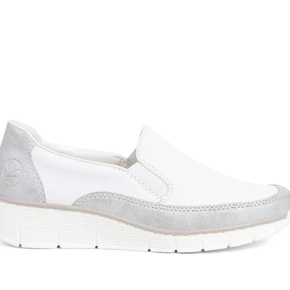 Slip-On Leather Trainers - White