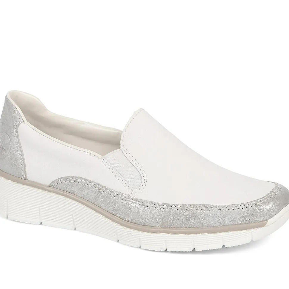 Slip-On Leather Trainers - White