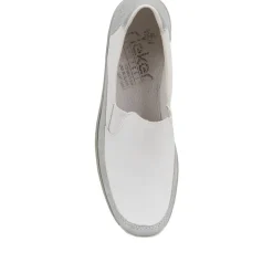Slip-On Leather Trainers - White