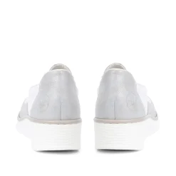 Slip-On Leather Trainers - White