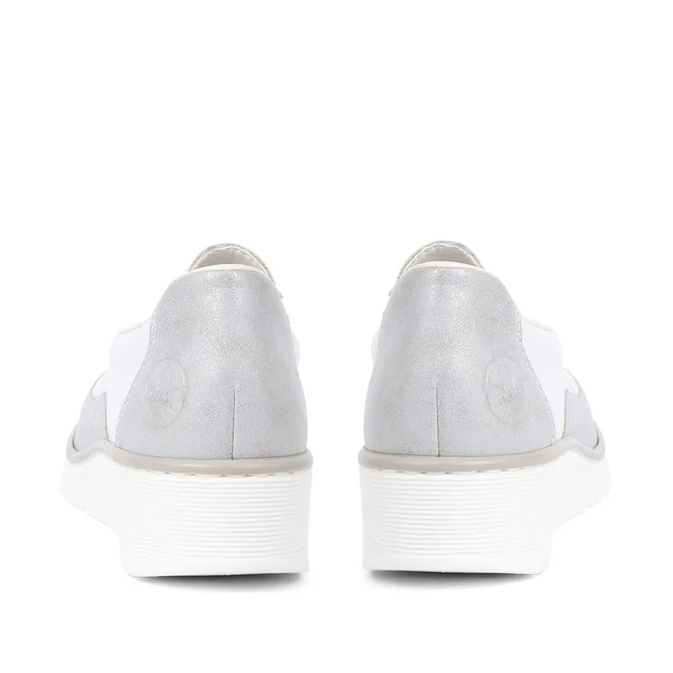 Slip-On Leather Trainers - White