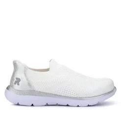 Slip-On Memory Foam Trainers - White