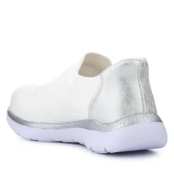 Slip-On Memory Foam Trainers - White