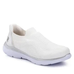 Slip-On Memory Foam Trainers - White