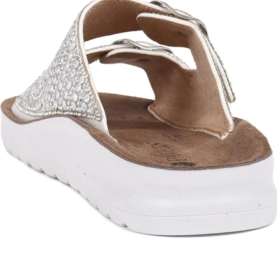 Slip-On Mules - Silver