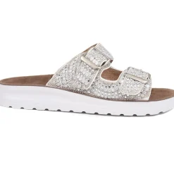 Slip-On Mules - Silver
