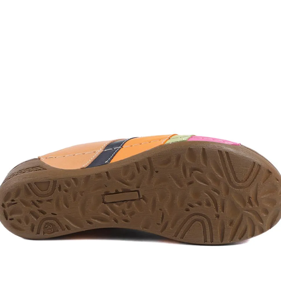 Slip On Peep Toe Mules - Multi