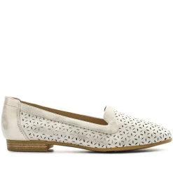 Slip-On Pumps - Beige-Gold