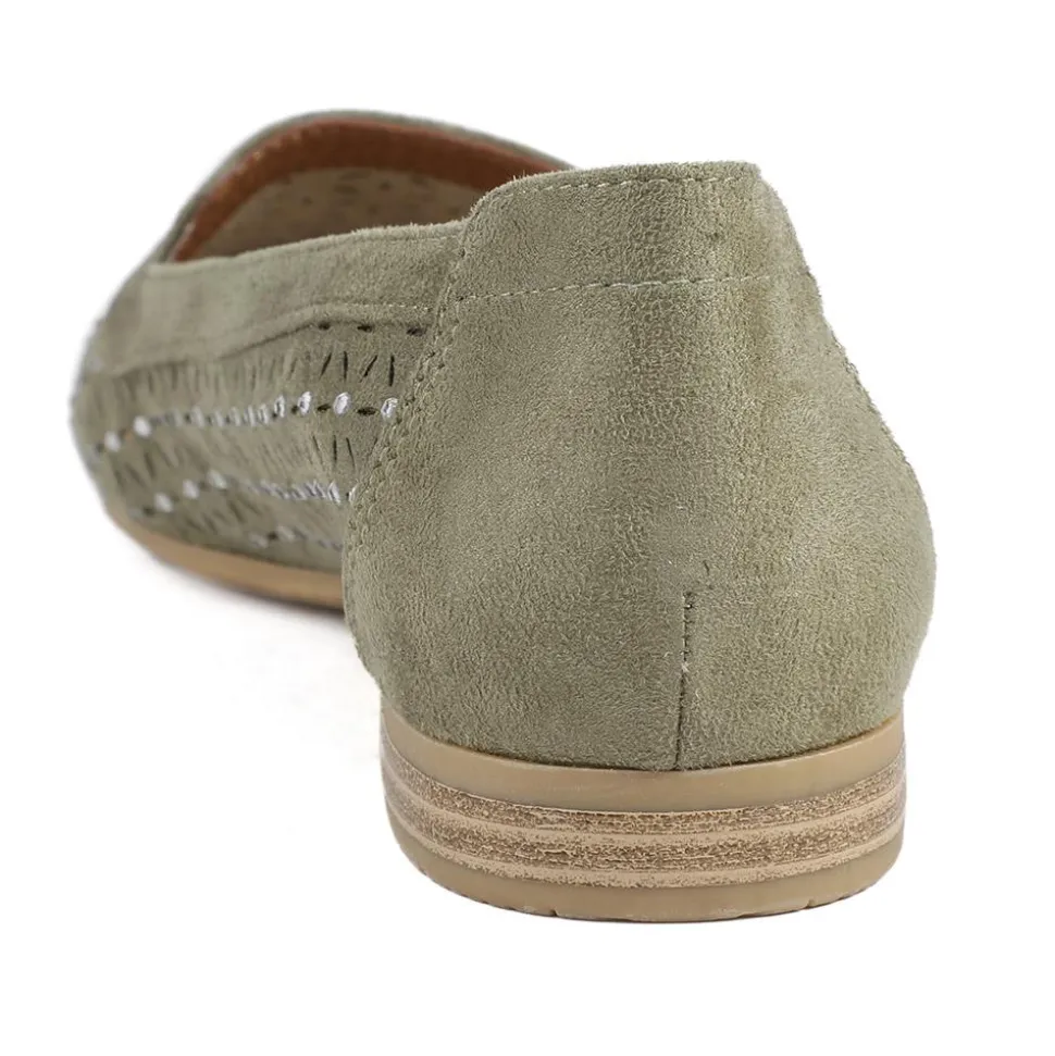 Slip-On Pumps - Khaki