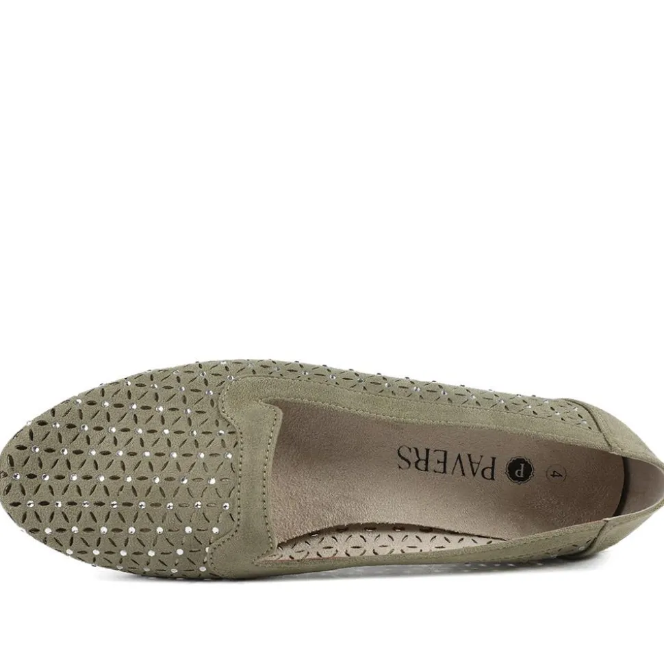 Slip-On Pumps - Khaki